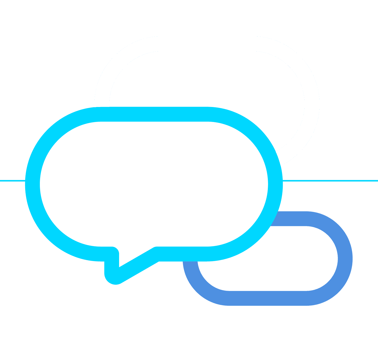logo burbujas de texto.