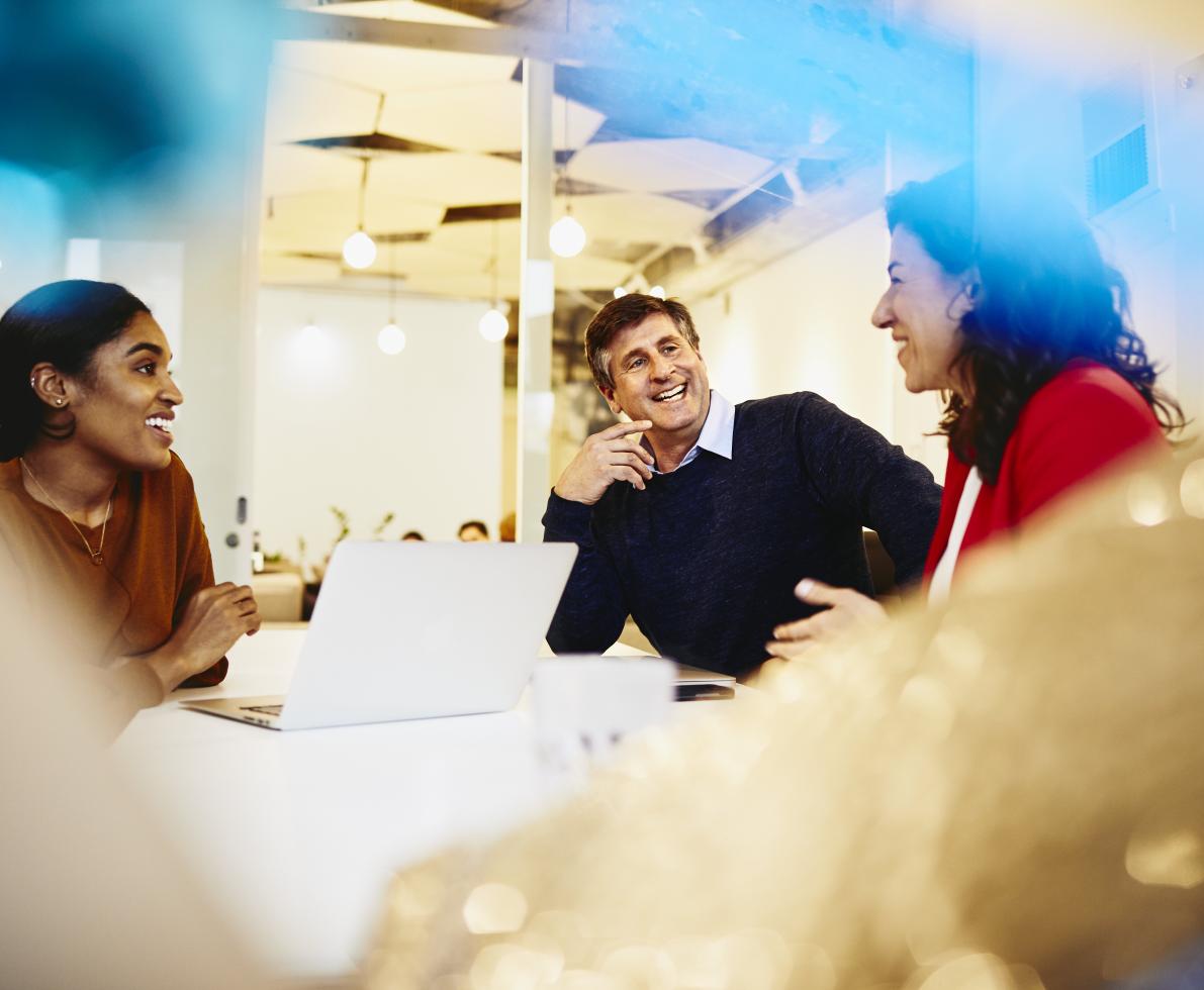 Group having a conversation