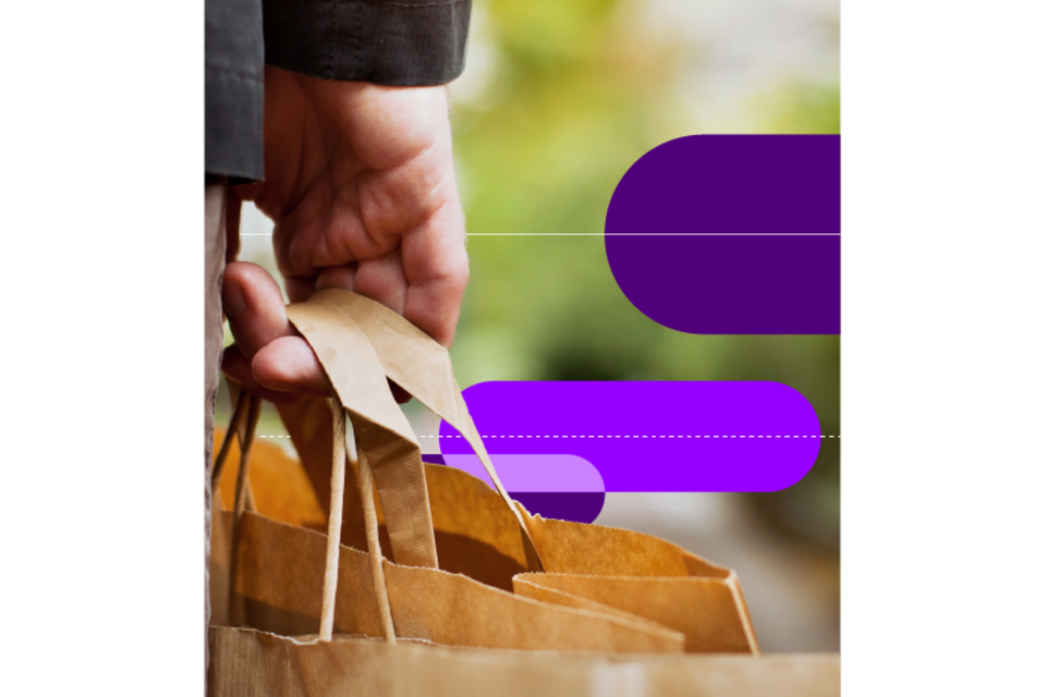 bolsas de papel.